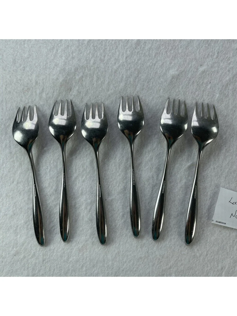Lauffer Norway Salad Fork Set of 6 Stainless 6 1/8